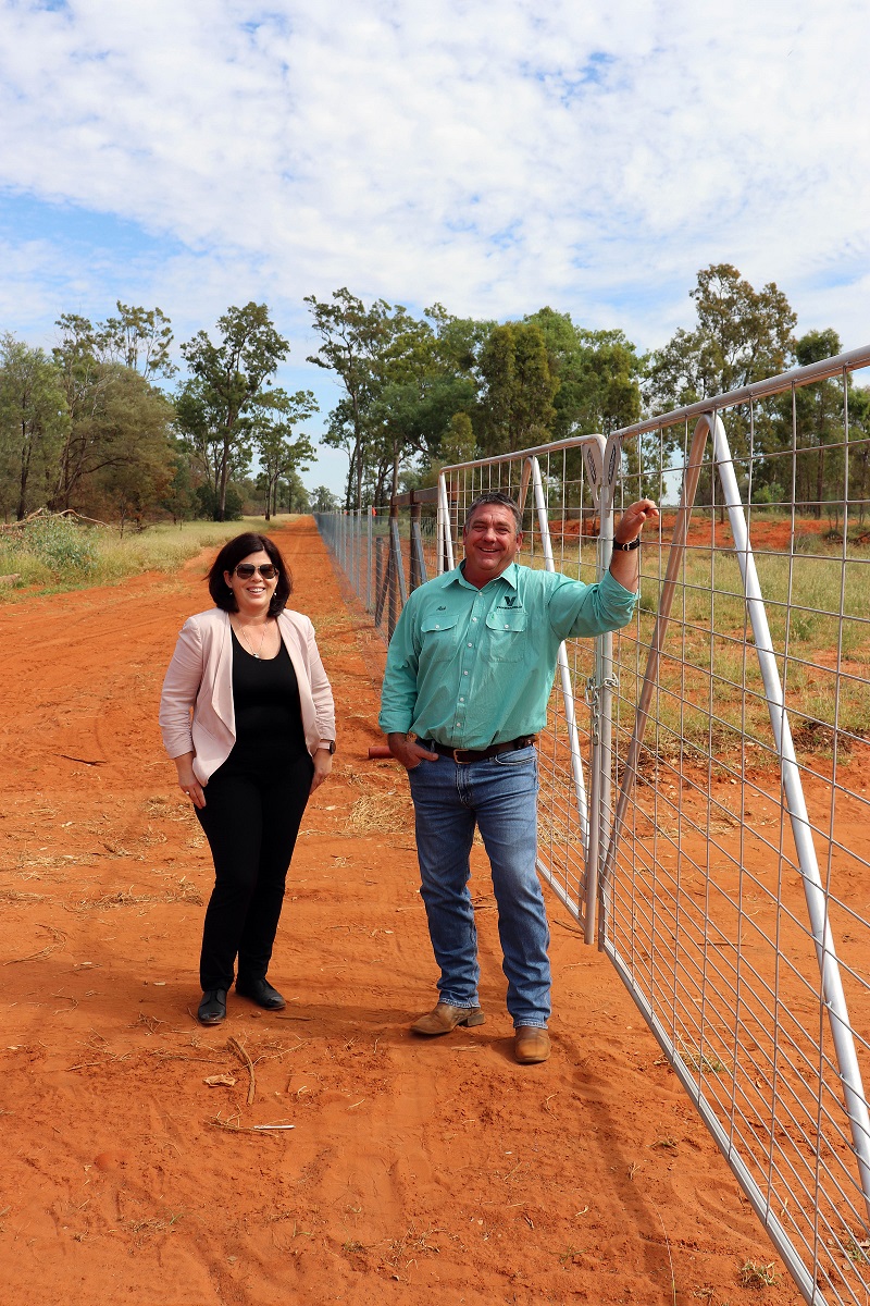 Mayor and Landholder exclusion fence