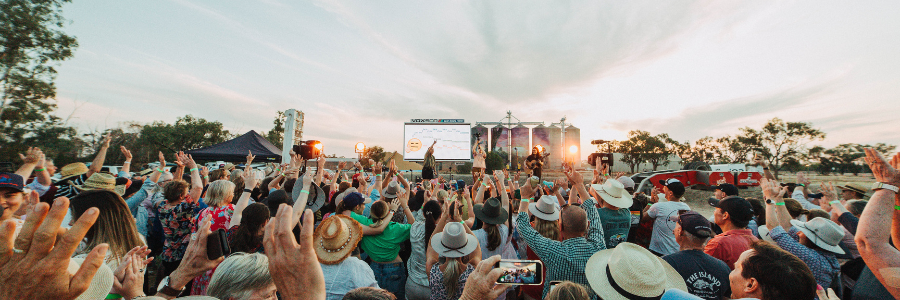 Concert crowd